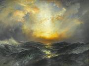 Thomas Moran Sunset at Sea France oil painting artist